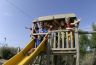 Campsite France Herault : jeunes vacanciers cabane jeux activites enfants la plage